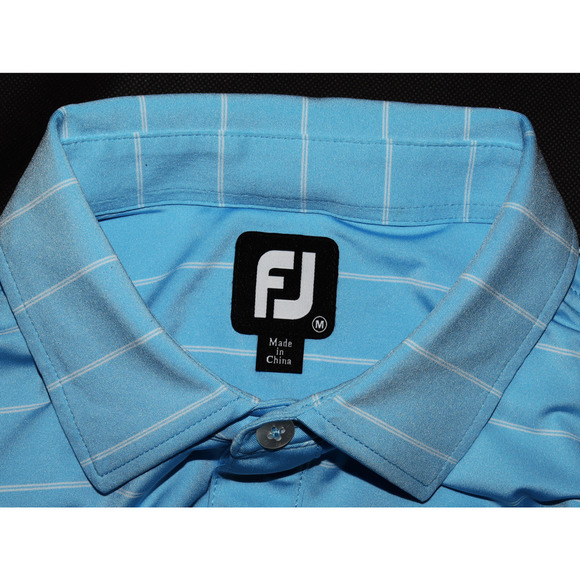 FootJoy "94th New Years" Men's Short Sleeve Golf Polo Striped Shirt Size‎ Medium - Picture 6 of 7